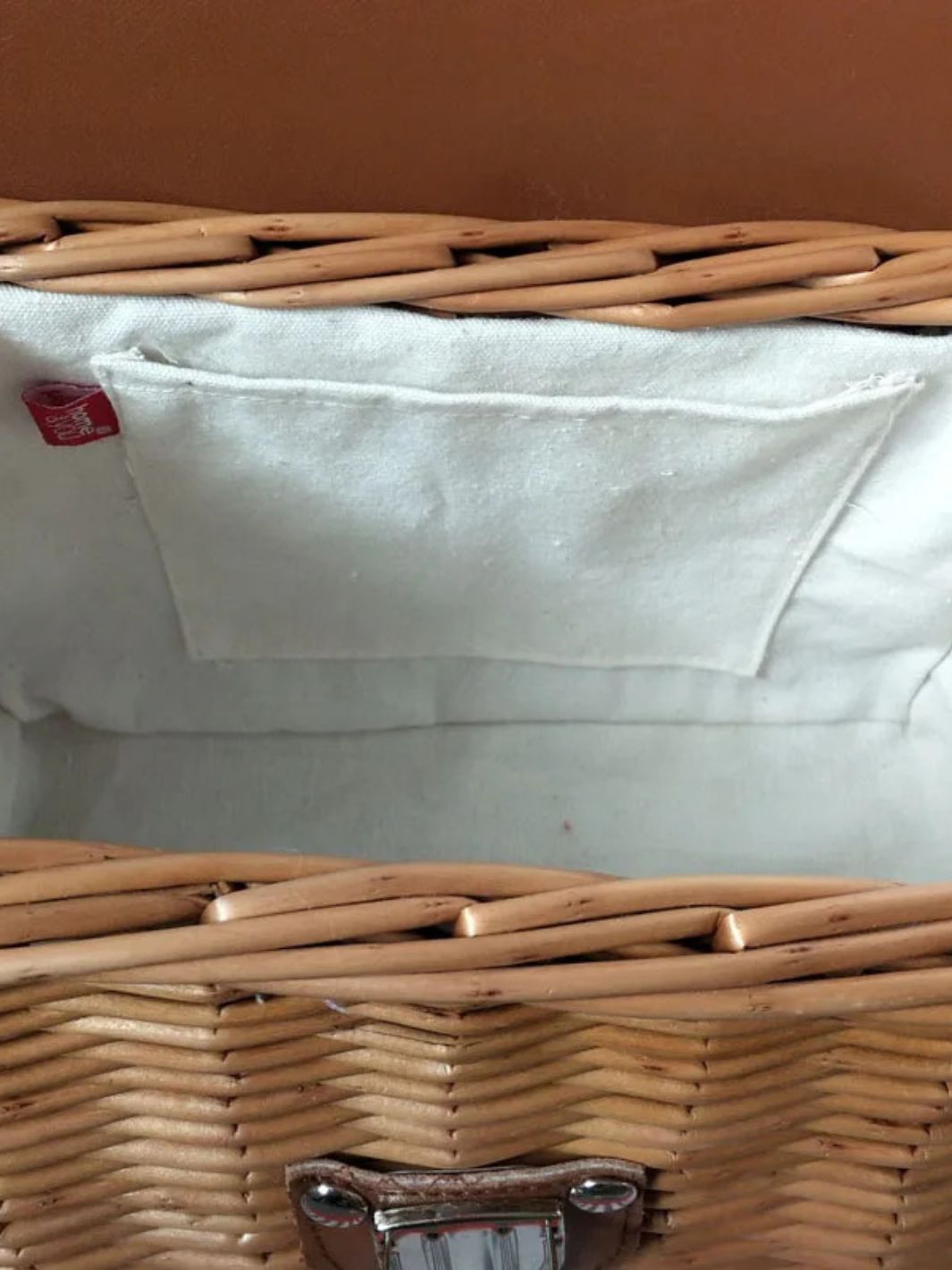 Bolsa rectangular de ratán