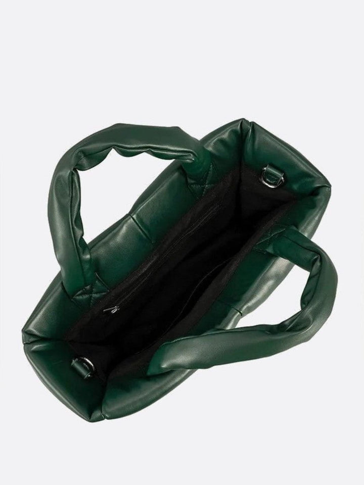 Bolso tote acolchado rectangular
