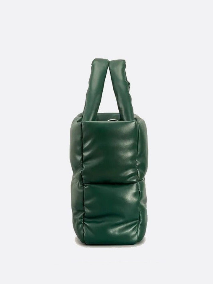 Bolso tote acolchado rectangular