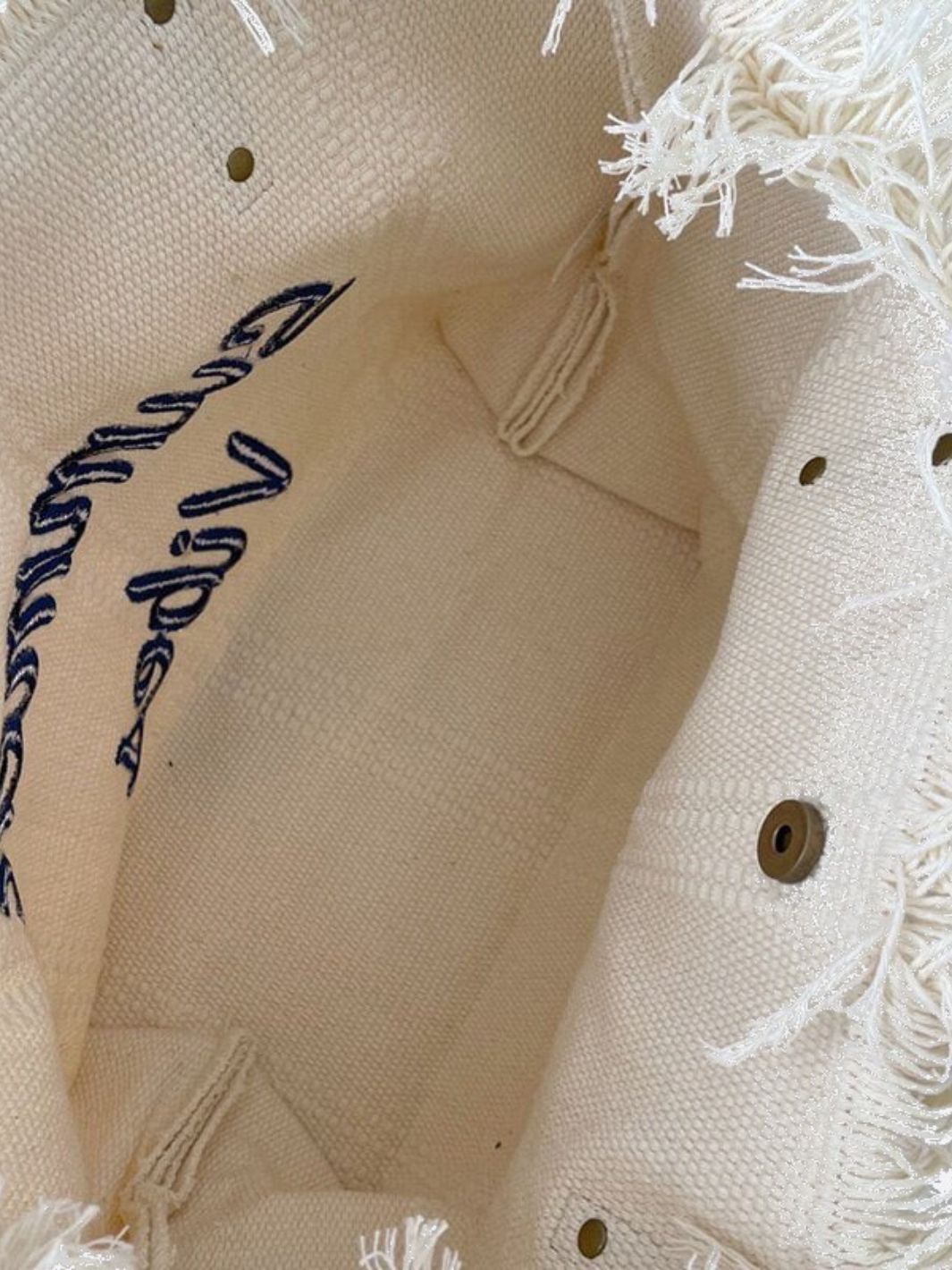 Bolso tote grande de lona