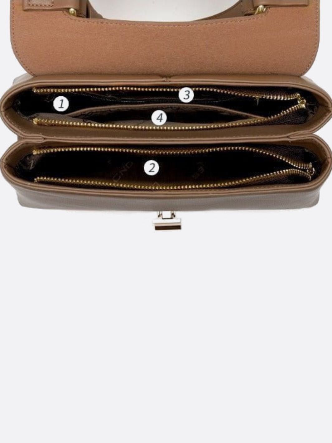 Bolso trapecio de piel 