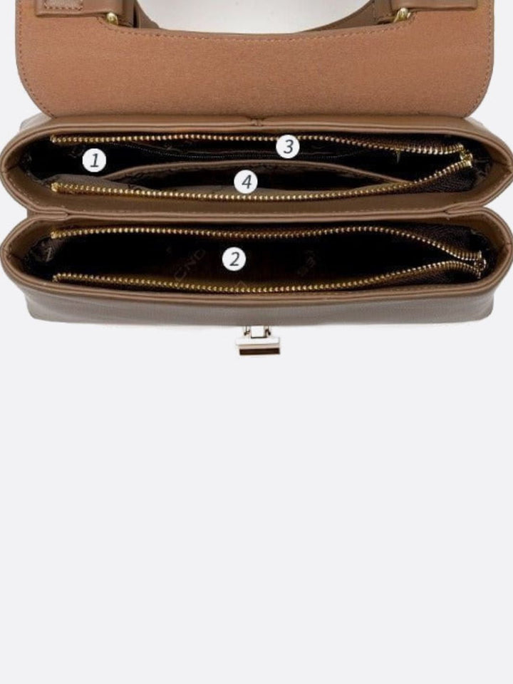 Bolso trapecio de piel 