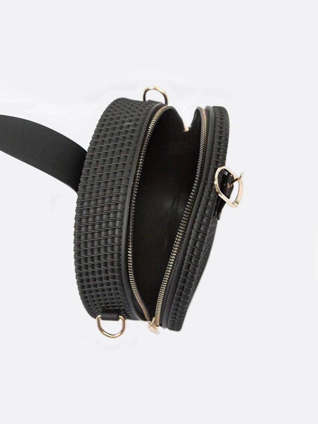 Bolso redondo de piel 