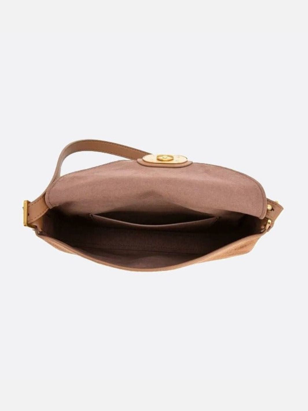 Bolso de hombro de piel
