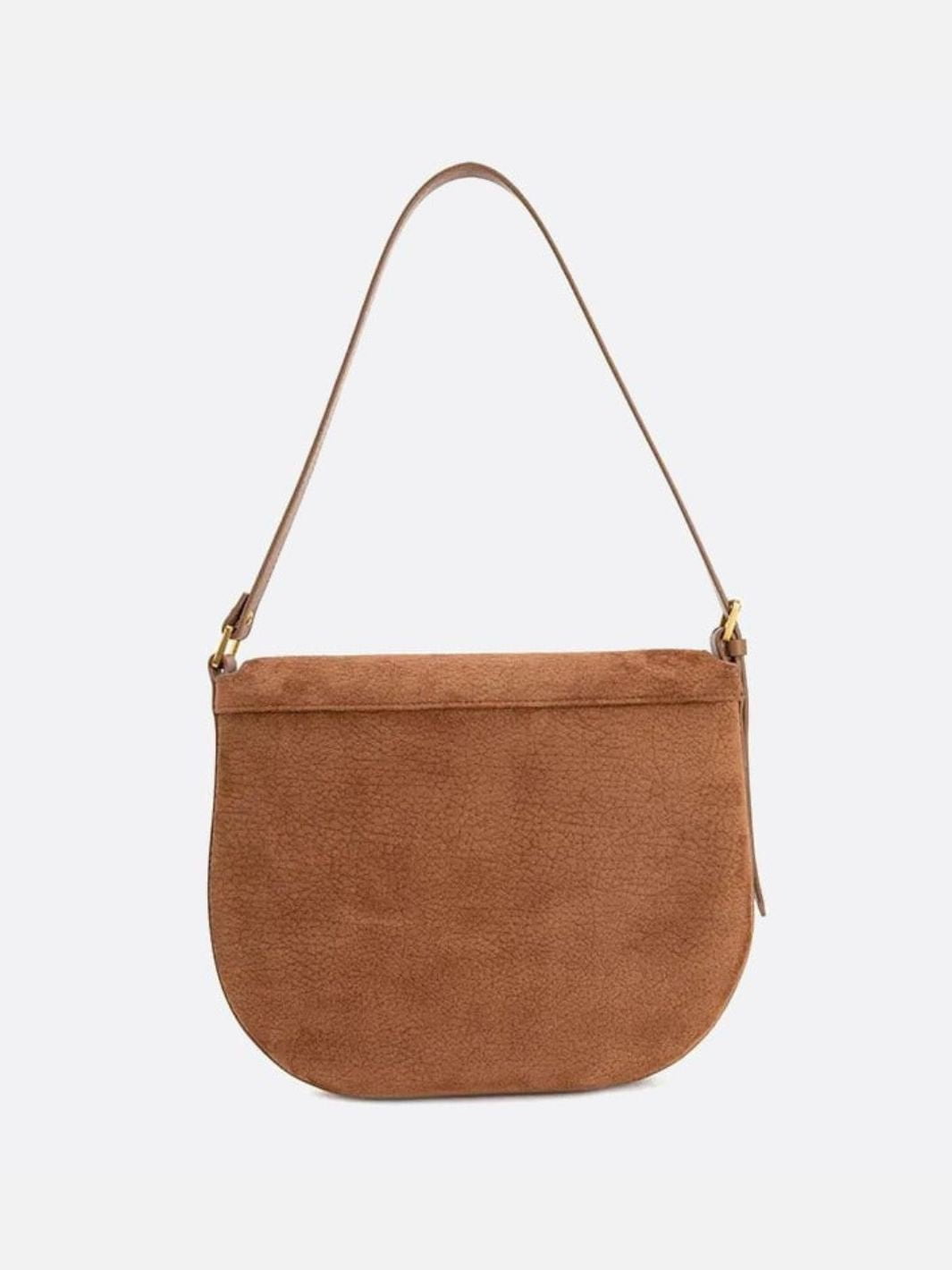 Bolso de hombro de piel
