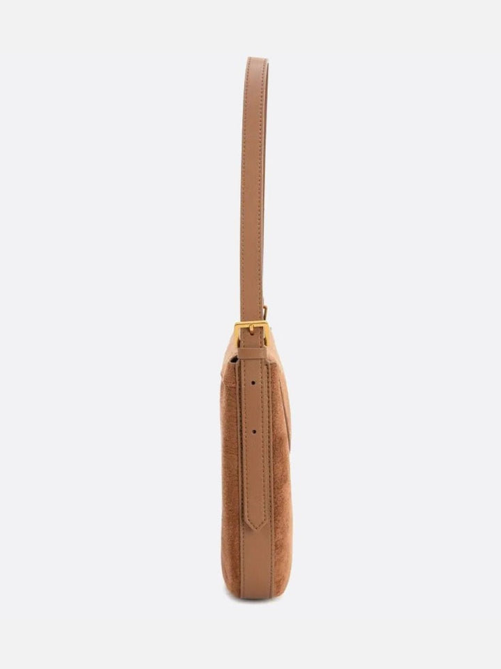 Bolso de hombro de piel