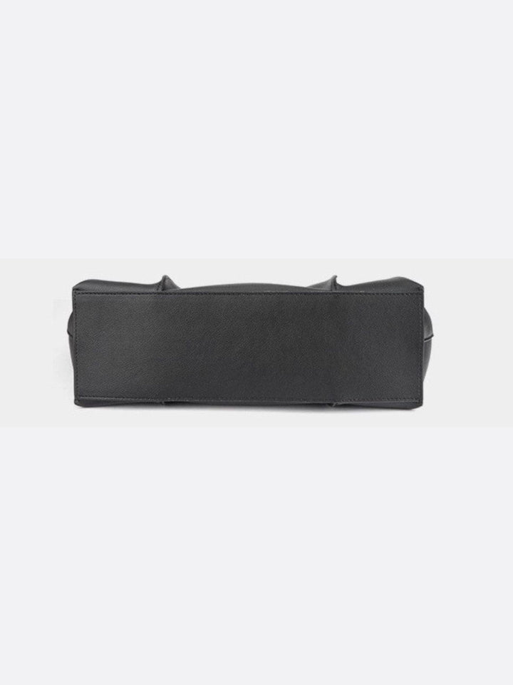 Bolso tote de piel con bolsillo extraíble