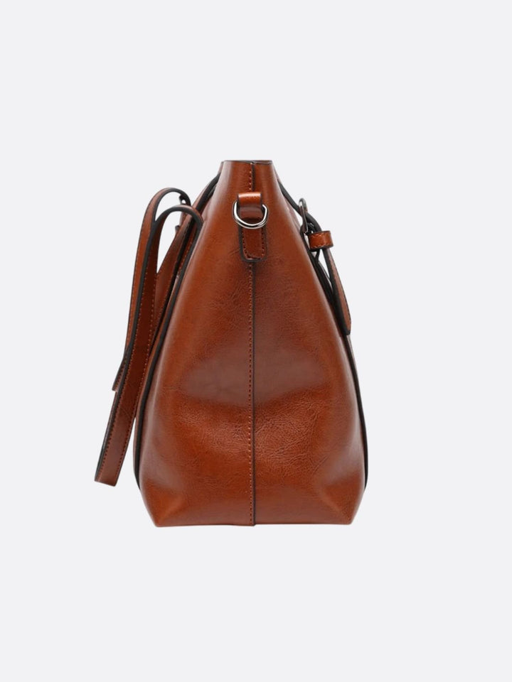 Bolso tote de cuero