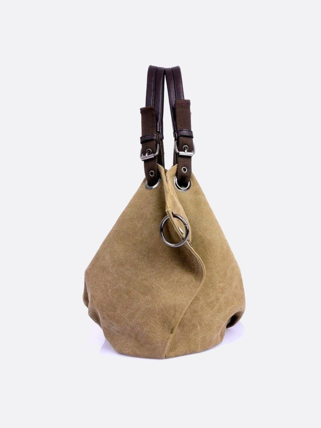 Bolso tote grande de lona