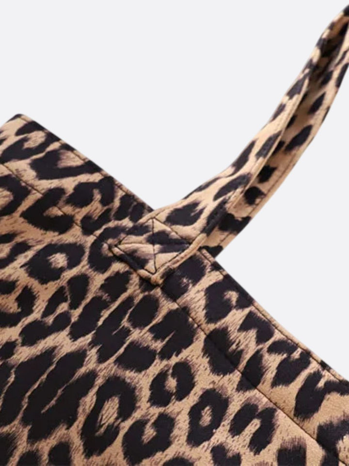 bolso tote leopardo