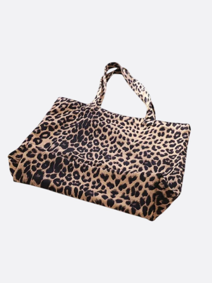 bolso tote leopardo