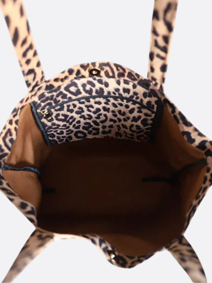 bolso tote leopardo