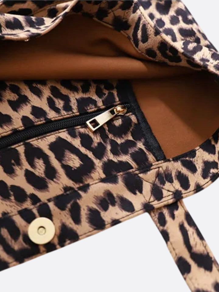bolso tote leopardo