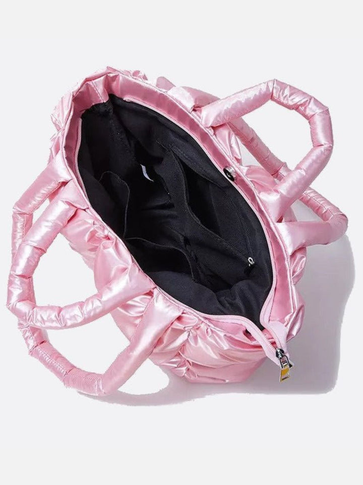 Bolso tote metalizado