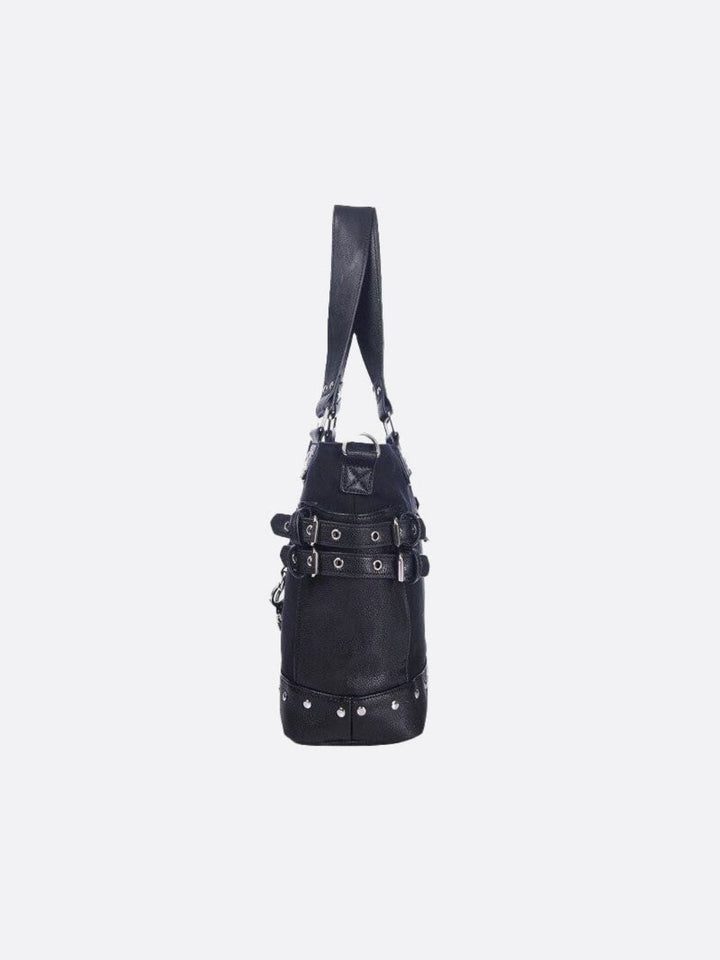 Bolso tote de lona negro