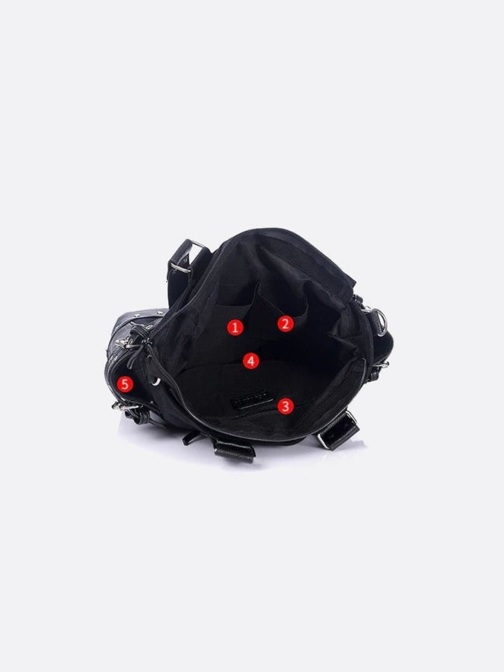 Bolso tote de lona negro