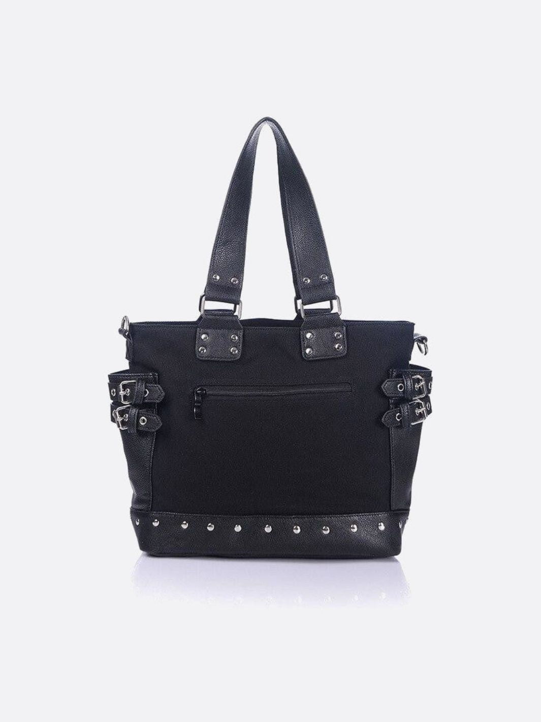 Bolso tote de lona negro