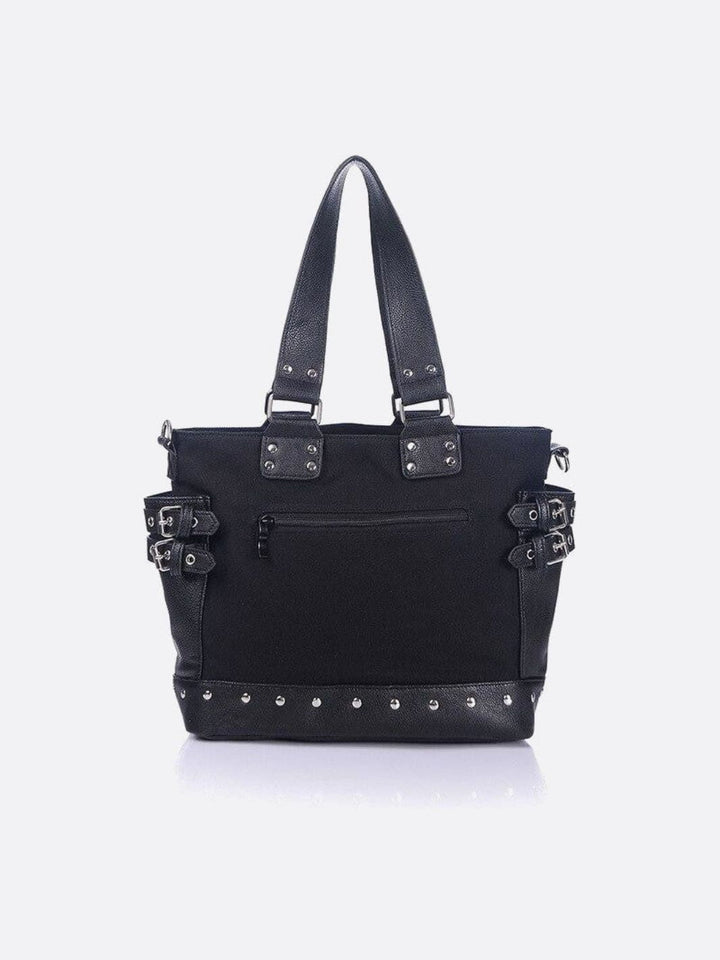 Bolso tote de lona negro