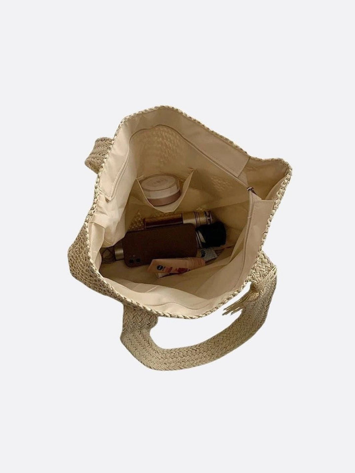 Bolso tote de paja