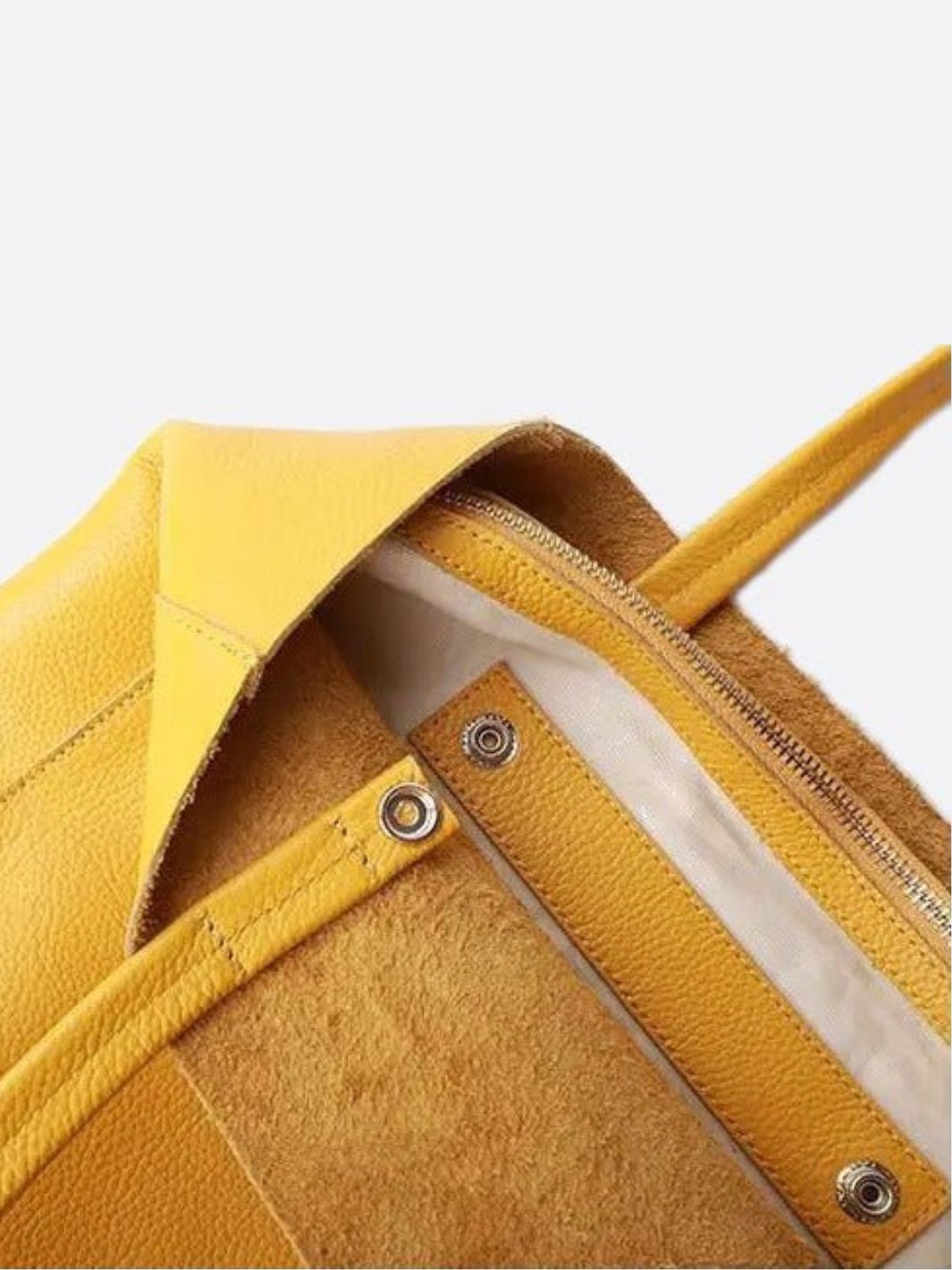 Bolso shopper vertical de piel