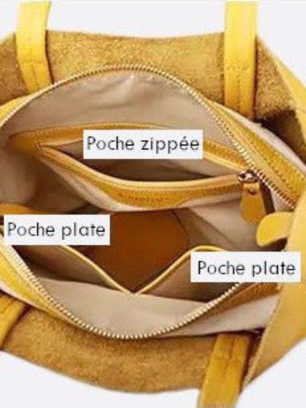 Bolso shopper vertical de piel