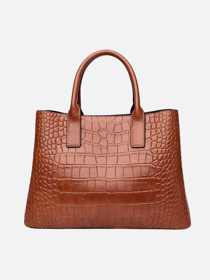 Bolso de piel de cocodrilo