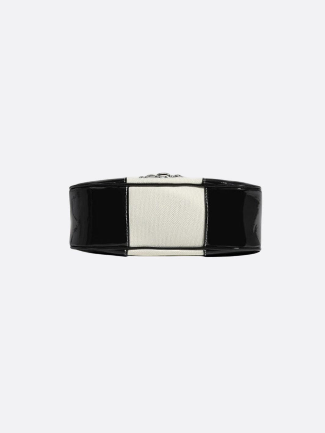 Bolso bandolera de lona y piel