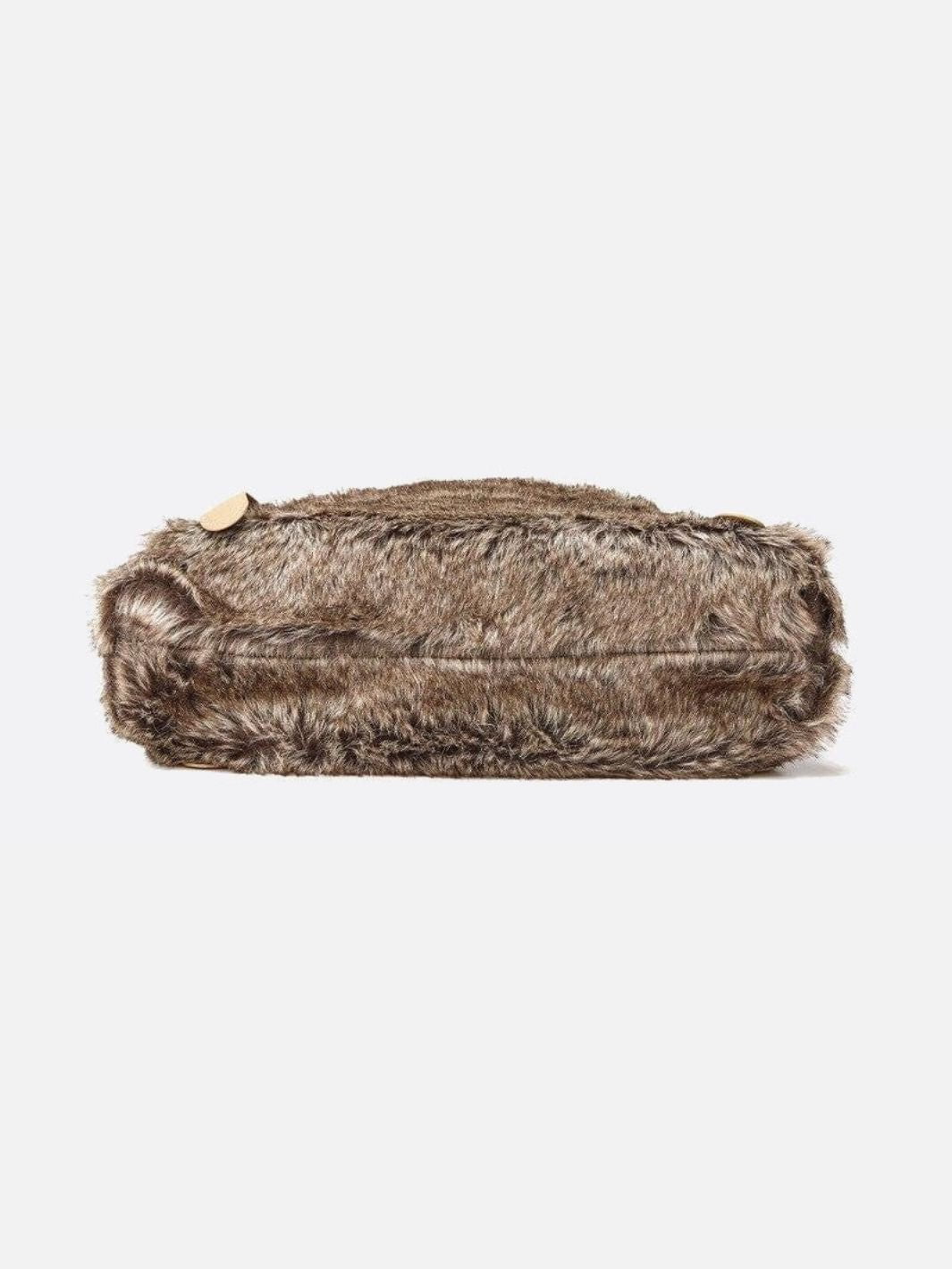 Bolso pelo sintético beige