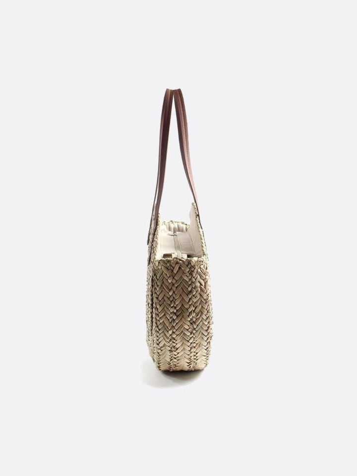 Bolsa de mimbre redonda
