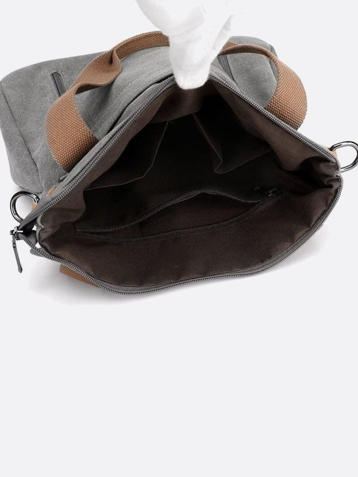 Bolso de lona multibolsillos